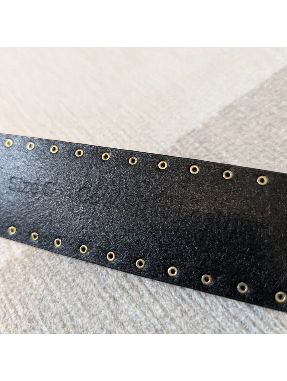 Banana Republic studded split leather belt